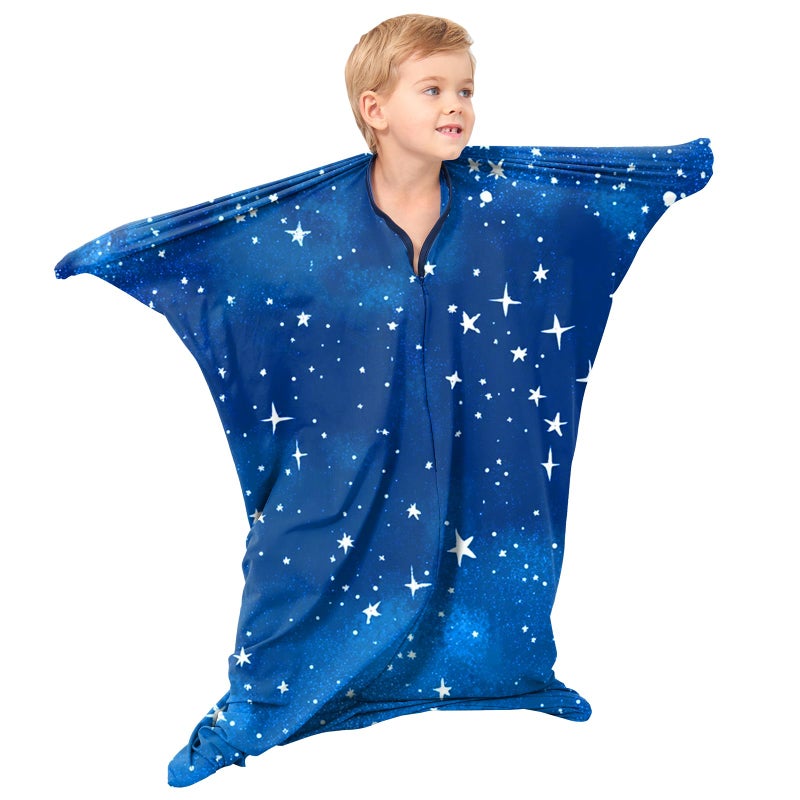 Sensory Sock (Large 56''Ã—37'') Special Supplies with Sensory Need, Body Sock, Full-Body Wrap to Relieve Stress, Self-Claming, Relaxing ï¼ˆBlueï¼‰
